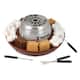 Nostalgia Indoor Electric Stainless Steel S'mores Maker with 4 Lazy Susan Compartment Trays - 4 Trays - 4 Trays