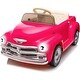 preview thumbnail 15 of 19, Licensed Chevrolet Ride On Car for Kids Pink