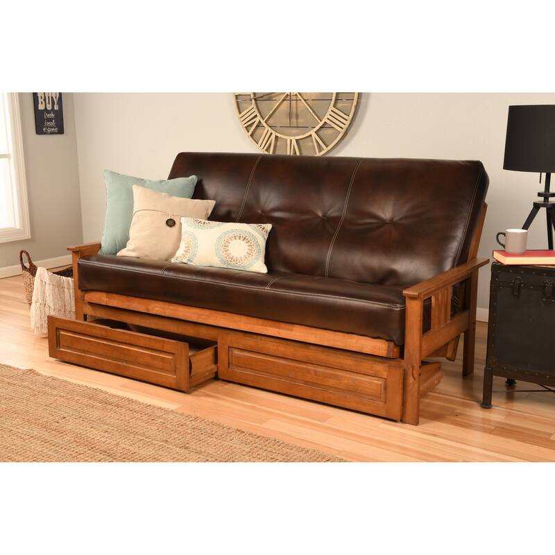 Somette Monterey Futon Frame with Storage Drawers, Mattress Not Included
