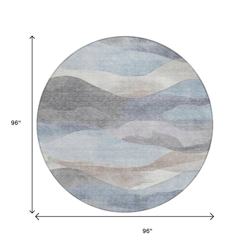 HomeRoots Abstract Transitional Rectangle Outdoor Rug