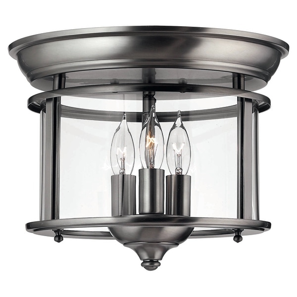 Hinkley Lighting H3473 3 Light Indoor Semi Flush Ceiling Fixture from Pewter Bed Bath Beyond 12960780