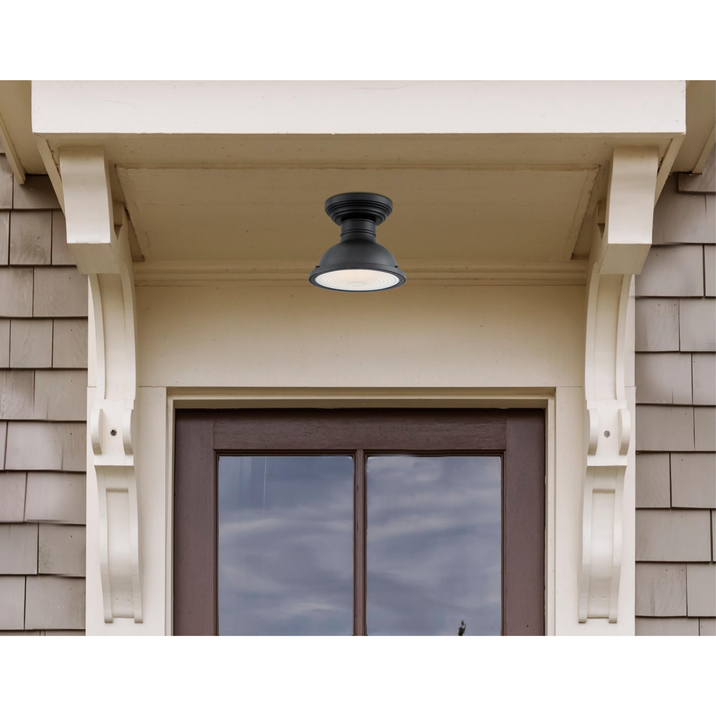 Semi flush hot sale outdoor light
