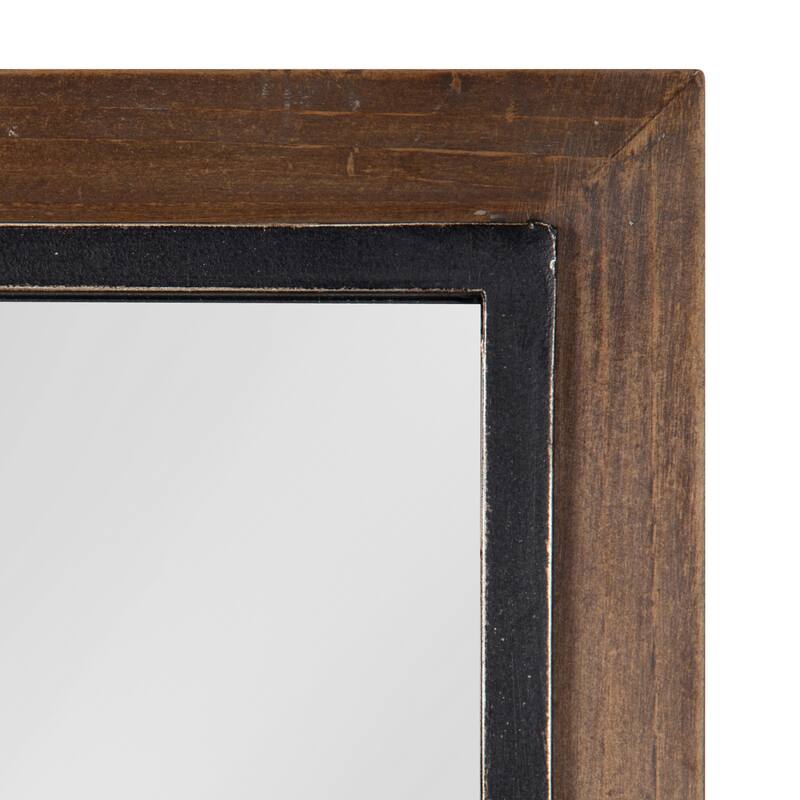 Kate and Laurel Bakersfield Wood Framed Mirror