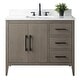 preview thumbnail 46 of 128, Vanity Art 42" Single Sink Bathroom Vanity Cabinet with Engineered Marble Countertop