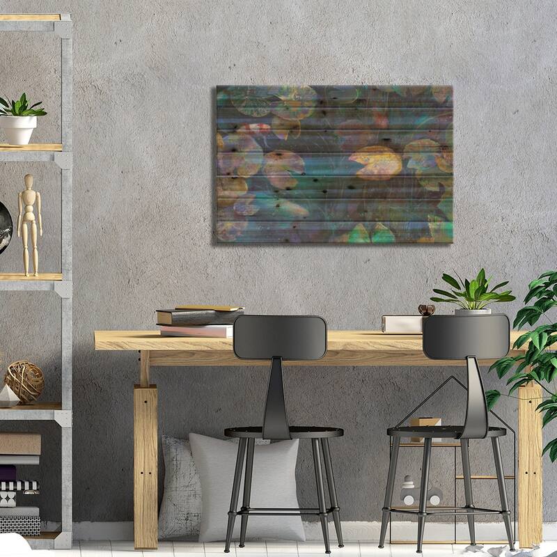 Lilian Koy Print On Wood by Iris Scott - Multi-Color