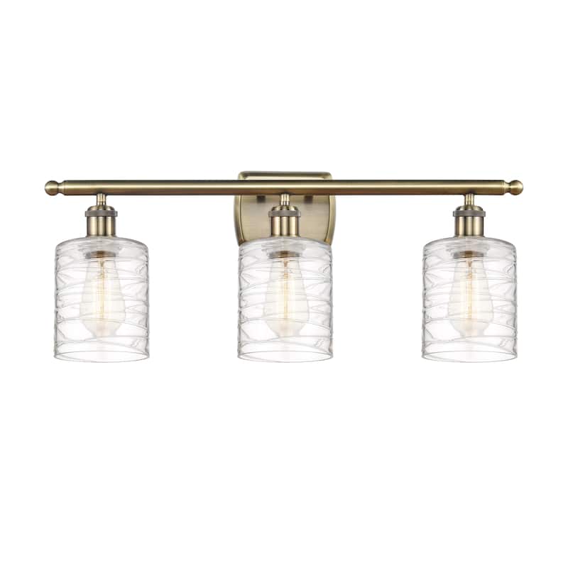 Innovations Lighting Ballston Cobbleskill 3 Light 26" Bath Vanity Light