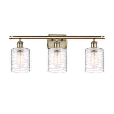 Innovations Lighting Ballston Cobbleskill 3 Light 26" Bath Vanity Light