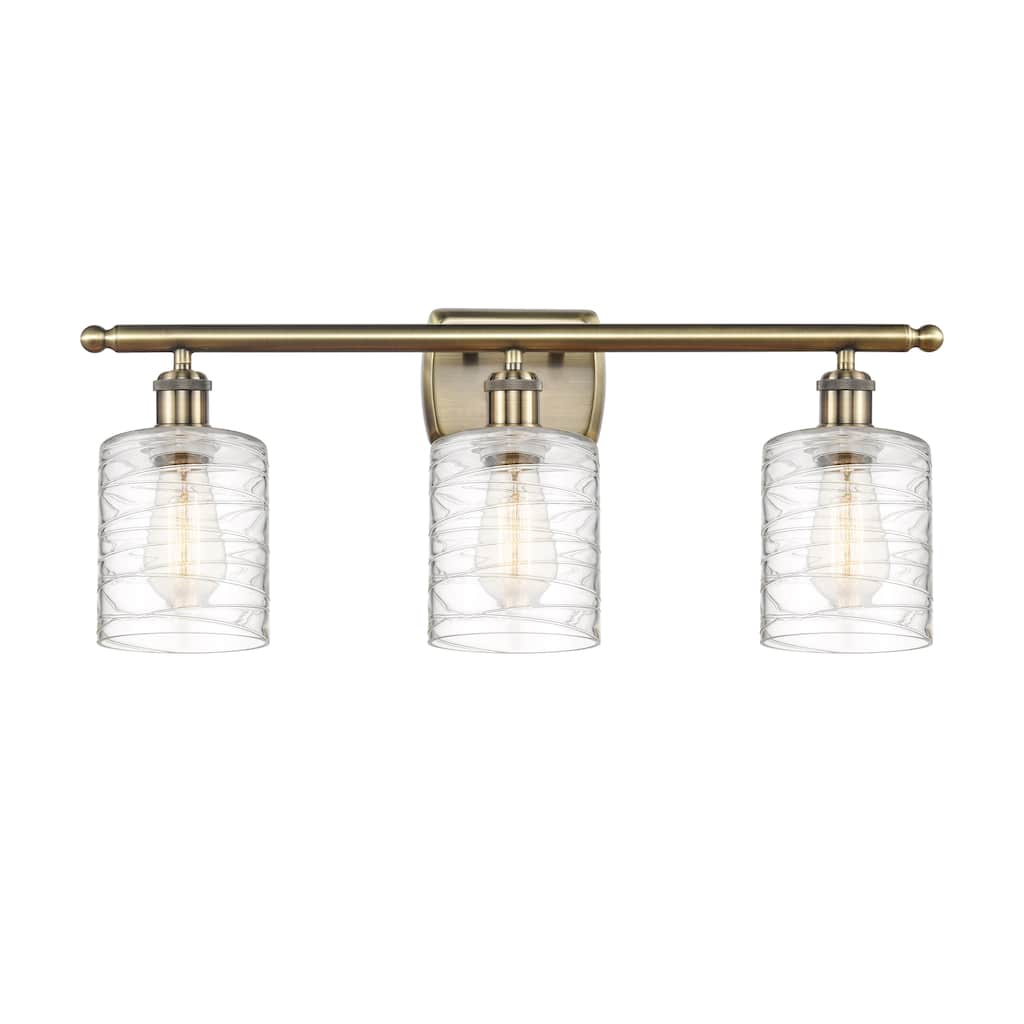 Innovations Lighting Ballston Cobbleskill 3 Light 26" Bath Vanity Light