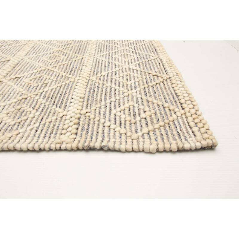 ECARPETGALLERY Braid weave Sienna Cream Wool Rug - 4'11 x 7'10