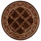 preview thumbnail 44 of 66, SAFAVIEH Lyndhurst Setareh Traditional Oriental Trellis Rug 5'3" Round - Brown - Round