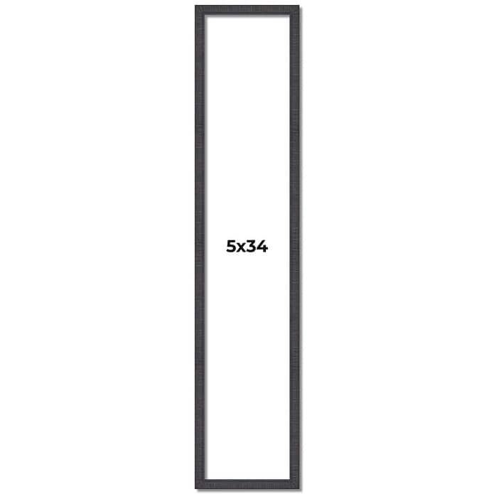 5x34 Frame Brown Solid Wood Picture Frame - Complete Modern Photo