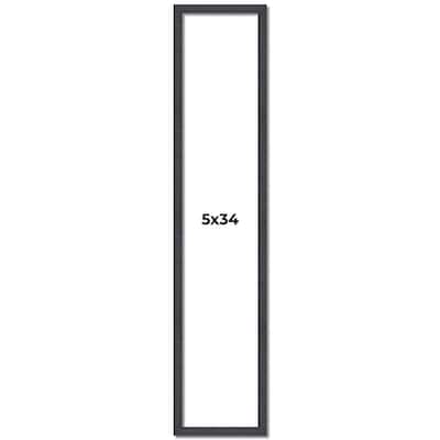 5x34 Frame Brown Solid Wood Picture Frame - Complete Modern Photo