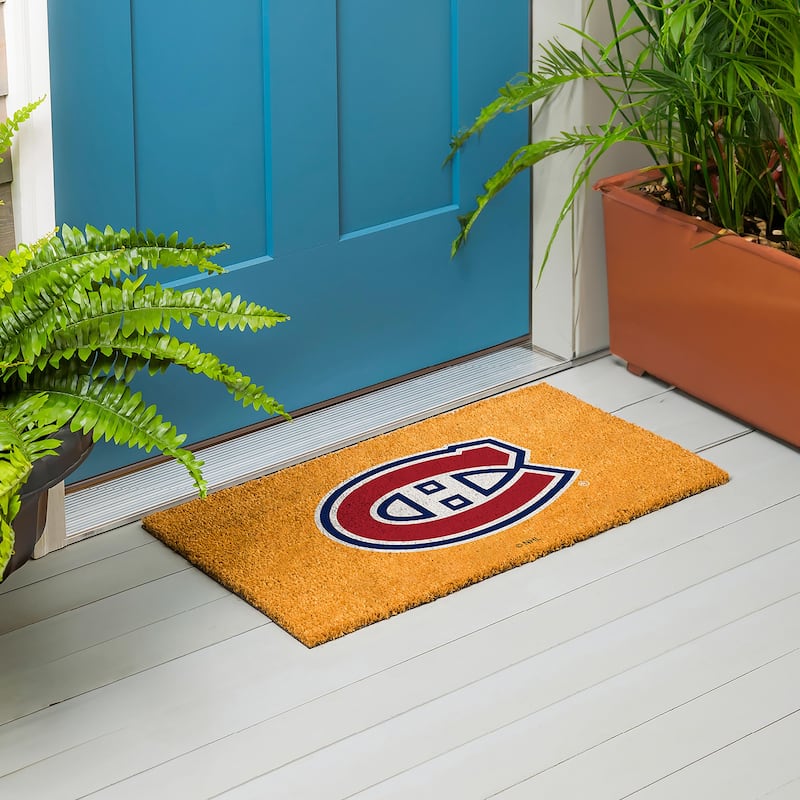 Montreal Canadiens Full Color Indoor/Outdoor Coir Mat - 28" x 16"