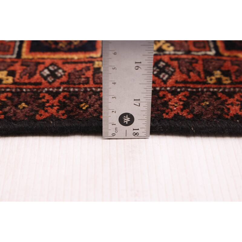 ECARPETGALLERY Hand-knotted Baluch Dark Navy Wool Rug - 2'11 x 6'0