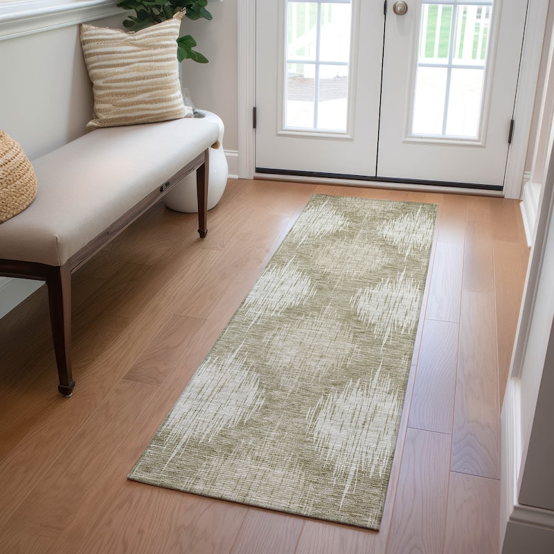 Machine Washable Indoor/ Outdoor Chantille Contemporary Geo Rug