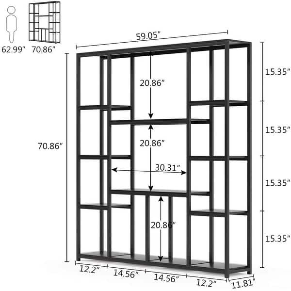 Large Wide Bookshelf Open Display shelf Decorative Shelf On Sale