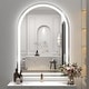 preview thumbnail 20 of 19, Arched LED Bathroom Wall Mirror Front and Backlit Anti Fog with 3 Year Warranty 32x42
