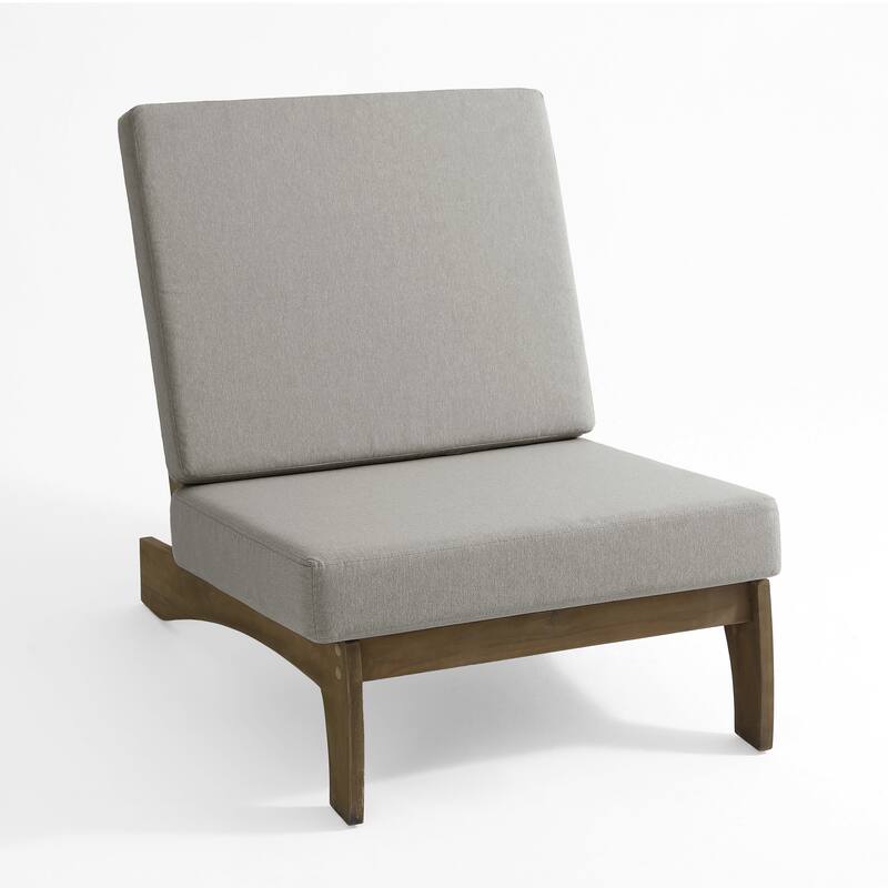 Casual Large Teak Outdoor Patio Conversation Set