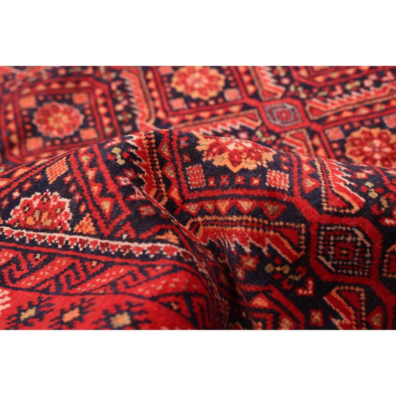 ECARPETGALLERY Hand-knotted Teimani Red Wool Rug - 2'10 x 5'3