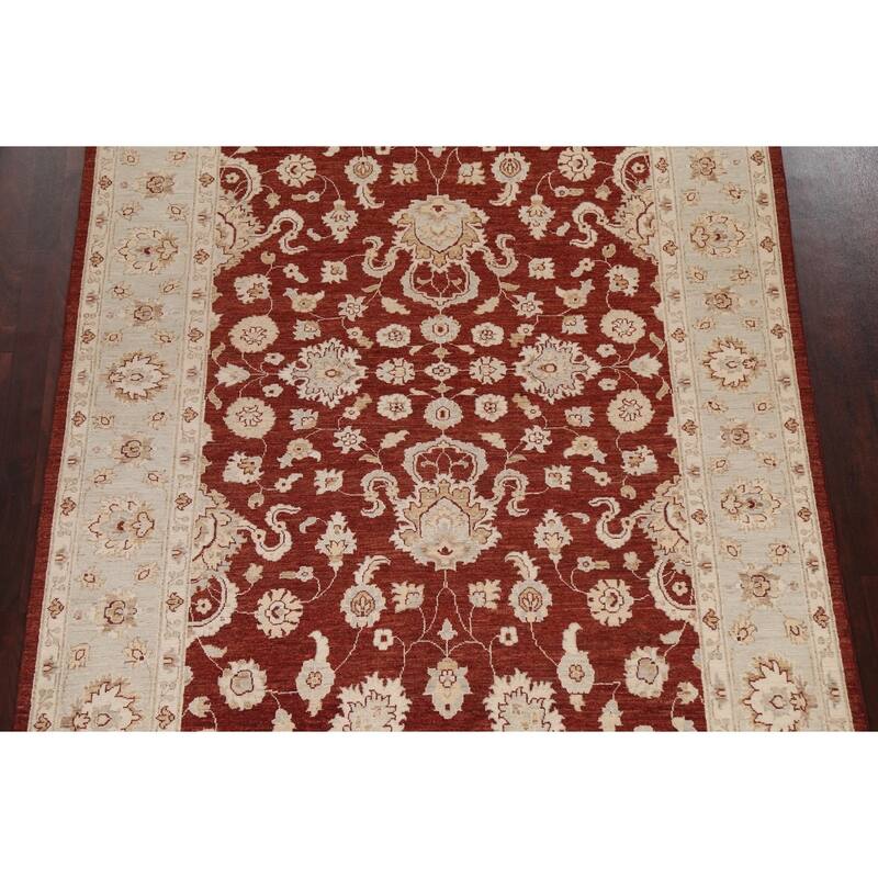 Vegetable Dye Floral Chobi Peshawar Oriental Wool Area Rug Handmade - 6'1" x 9'4"