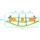 preview thumbnail 5 of 5, High quality kids seesaw plastic seat playground equipment cute baby plastic rocker outdoor children blue and green steel tube