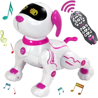 Contixo R3 Robot Dog Walking Pet Robot Toy Robots for Kids Remote Control Interactive Dance Voice Command Boys Girls Pink Bed Bath Beyond 32609061