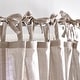 preview thumbnail 8 of 11, 100% Cotton Sheer Tie Tab Curtain Panel Pair