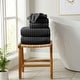 preview thumbnail 126 of 150, Linery & Co. Combed Cotton Bath Towel Set 6 Piece Set - Midnight Grey