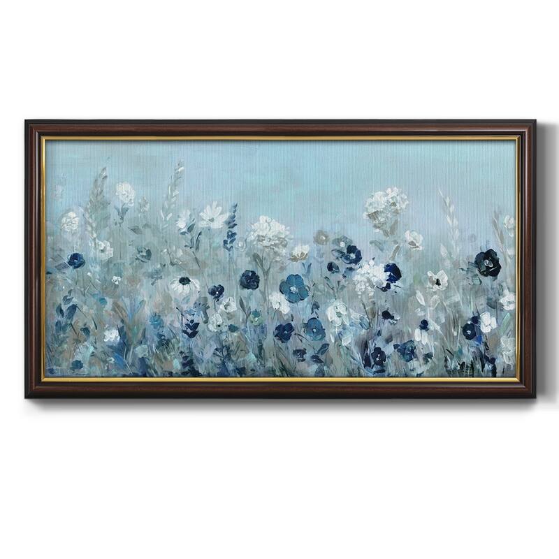 Teal Light Garden Premium Framed Canvas- Ready to Hang