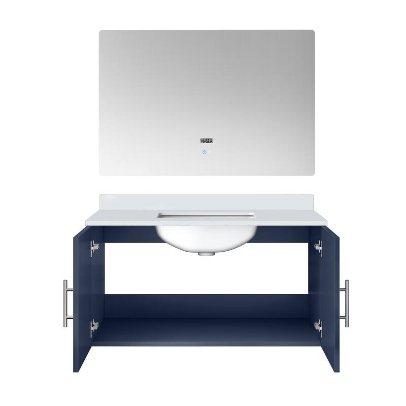36-inch Bathroom Vanity with Marble Top, Soft Close Features,and Mirror -Scratch & Stain Resistant Countertop