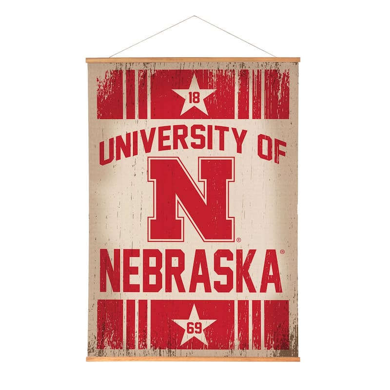 University of Nebraska Canvas Wall Tapestry