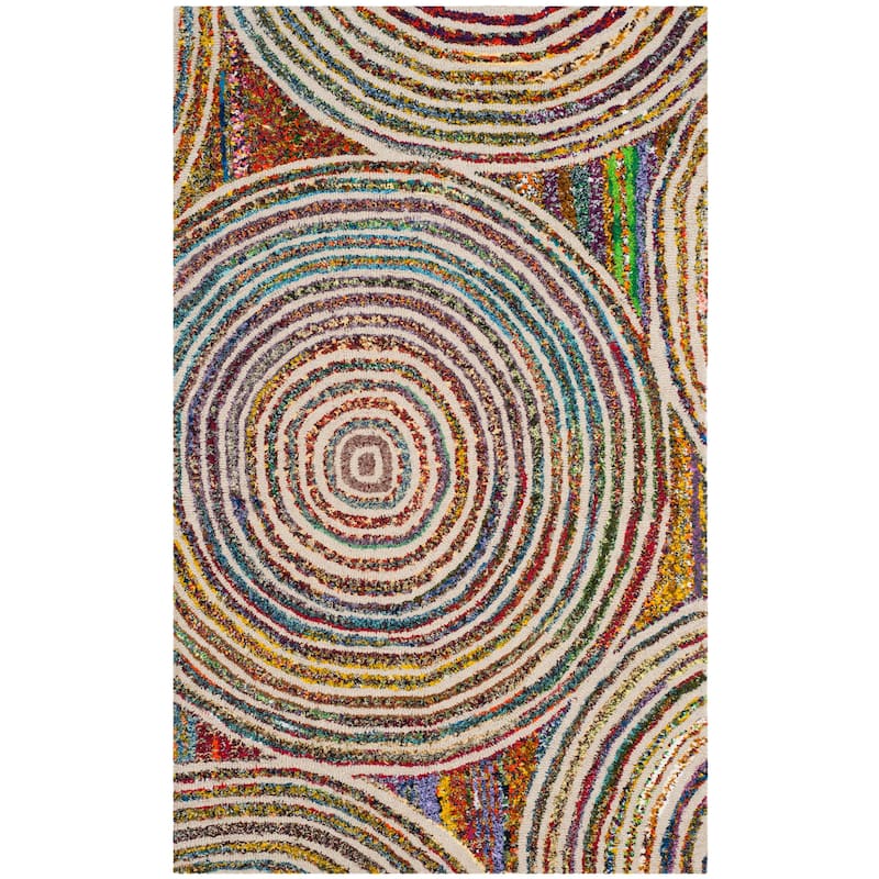 SAFAVIEH Handmade Nantucket Drahomira Contemporary Cotton Rug