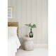 preview thumbnail 3 of 5, A-Street Prints Navarres Stripe Neutral Faux Linen Wallpaper
