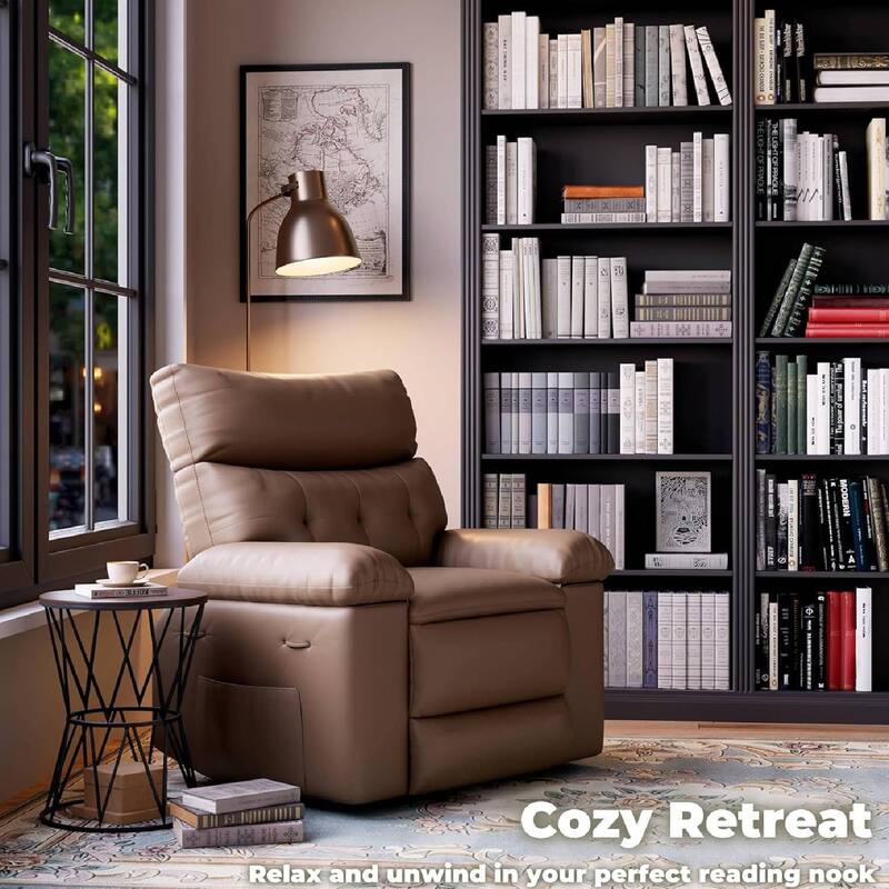 Oversized Rocker Swivel Recliner Chair, Lazy Sofa Chair for Living Room, Outdoor