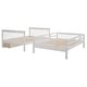 preview thumbnail 9 of 27, Full-Over-Full Bunk Bed with Storage Stairway & 3 Drawers, Soild Wood Bunk Bed Frame w/Full-Length Guardrail & Detachable Design