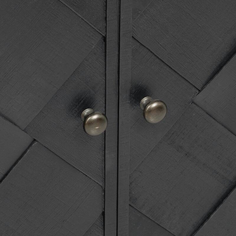 Luxury 59.8" MDF Cabinet with Adjustable Shelves for Living Room