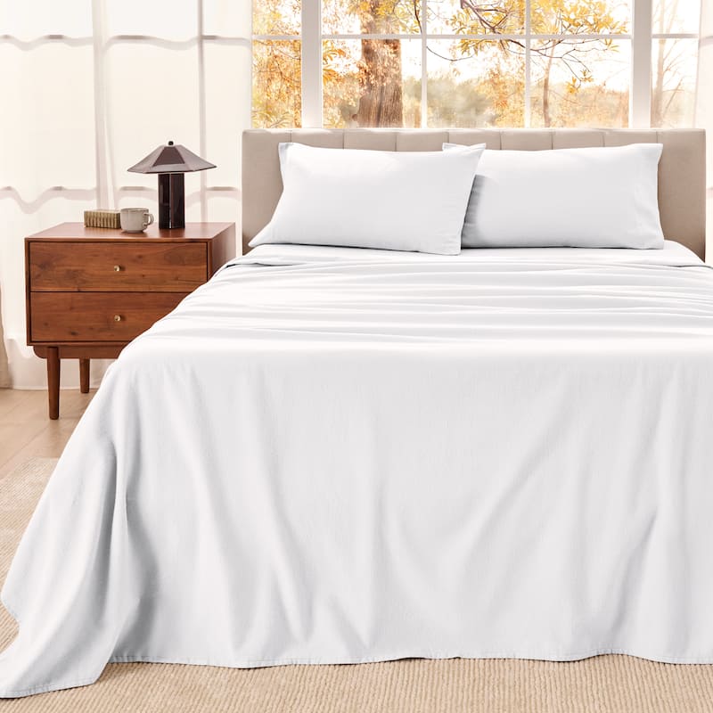 Bare Home Organic Cotton Flannel Sheet Set