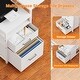 preview thumbnail 21 of 24, 71'' L-Shaped Desk with File Drawers, Reversible Computer Desk with Power Outlets and Smart LED Lights