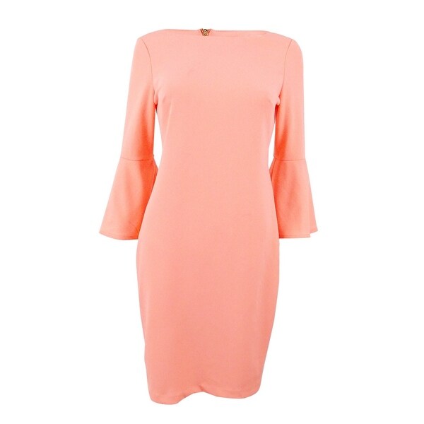 calvin klein peach dress
