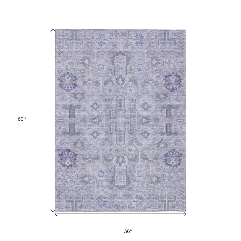 HomeRoots Oriental Traditional Rectangle Outdoor Rug
