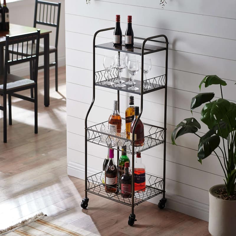 Rolling Bakers Rack (Black)