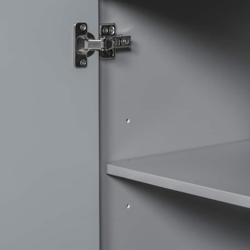 GDFStudio - Avalon 36-Inch Bathroom Vanity Cabinet Base Only, One Cabinet, Solid Wood & MDF Board, Painted Finish