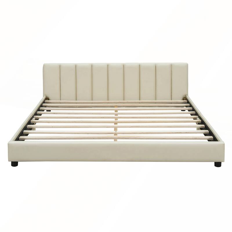Queen Size and Twin XL Size Upholstered Platform Bed