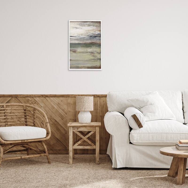 Stupell Earthy Abstract Layers Framed Giclee Art Design By Lanie Loreth