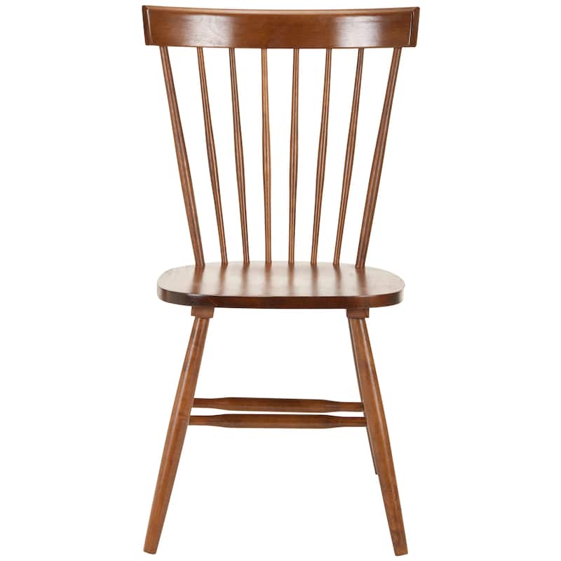 SAFAVIEH Suhair Spindle Farmhouse Dining Chair (Set of 2) - 20.5" x 21" x 36" - 21"W x 21"D x 36"H - Dark Oak