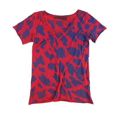 Evil Genius Womens Two Tone Basic T-Shirt,, Red, Medium