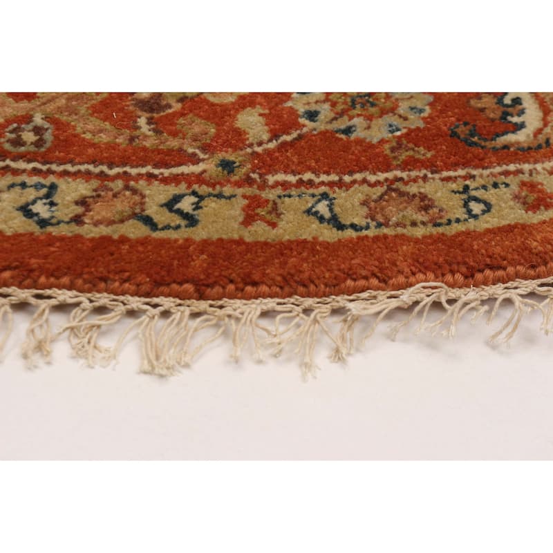 ECARPETGALLERY Hand-knotted Jules Sultane Dark Copper Wool Rug - 7'10 x 7'10