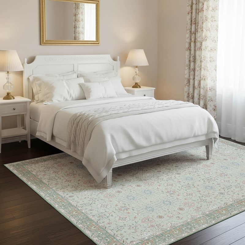 Laura Ashley Imagine Printed Chenille Washable Non-Slip Rugs