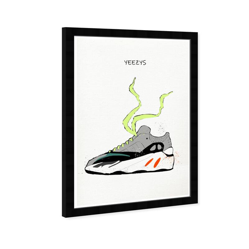 Wynwood Studio Prints Fashion and Glam Yeezys II Gray and Pastel Gray Modern & Contemporary Wall Art Canvas Print