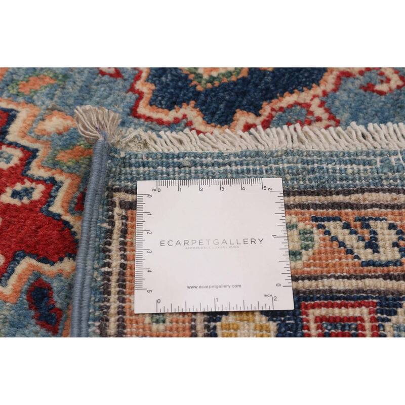 ECARPETGALLERY Hand-knotted Uzbek Ghazni Blue Wool Rug - 5'6 x 7'10